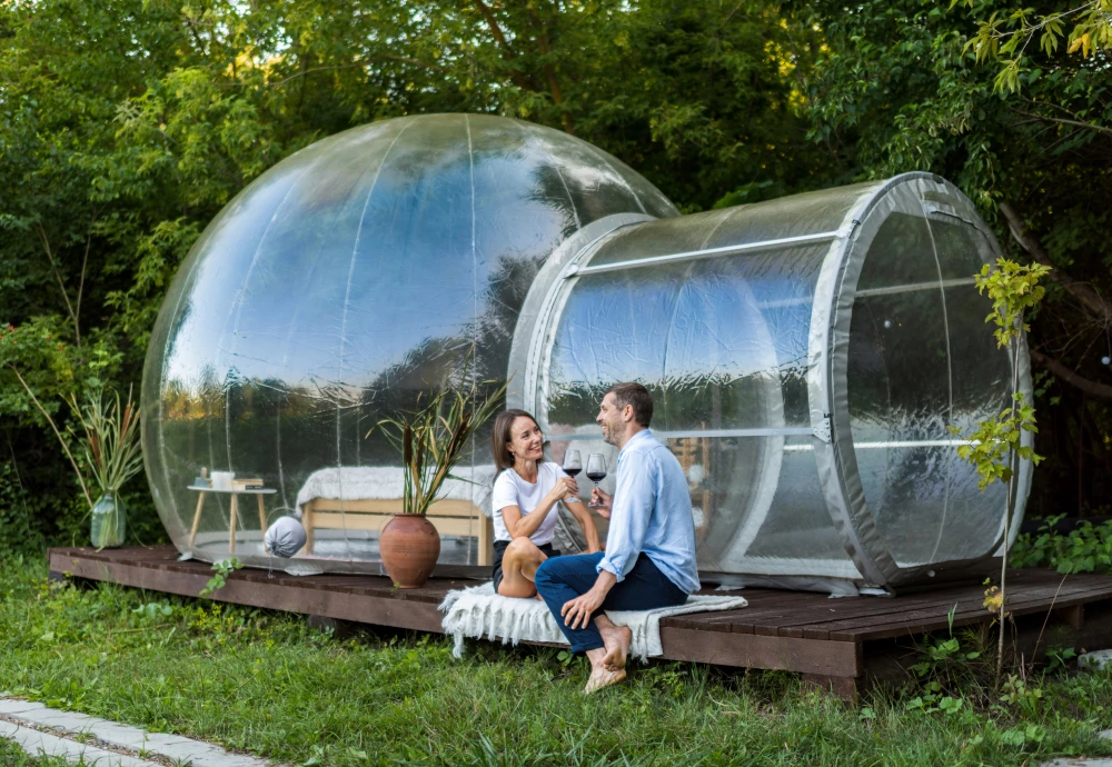 transparent crystal bubble tent